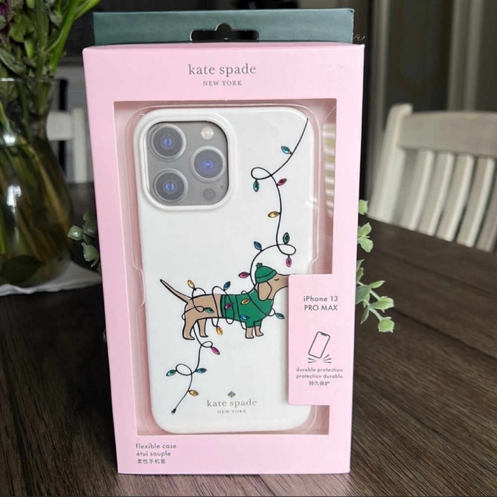 🐾Kate Spade🐾⛄️🎅🏻🎄DACHSHUND iphone Case 13 Pro Max